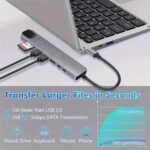 8-in-1 USB-C Hub with 4K HDMI, Ethernet, SD/TF, and PD Charging - For MacBook & Windows Laptops - Image 3