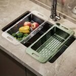 Adjustable Sink Drainer Basket - Expandable for Fruits & Dishes - Image 2
