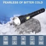 High Lumen LED Tactical Flashlight - Rechargeable with Laser Light - Image 6