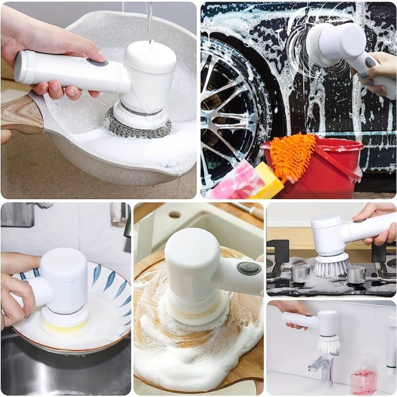 Cordless Electric Scrubber - Powerful Cleaning Brush for Kitchen, Floor - Image 7