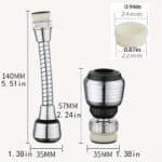 360° Rotatable Faucet Aerator, 2-Pack, Dual Mode, Water Saving - Image 8