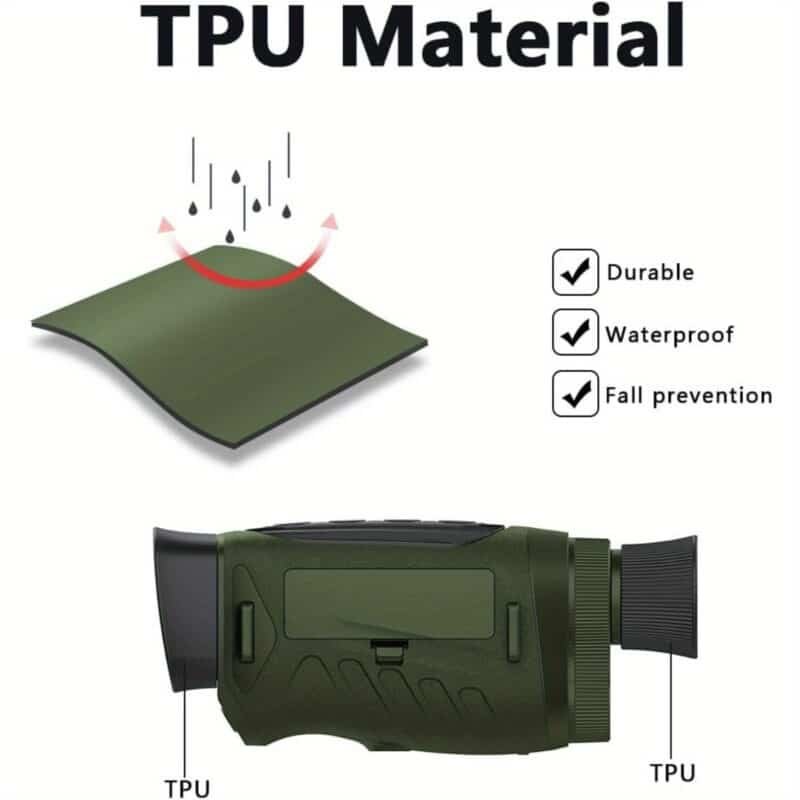 MERXENG 48MP Digital Infrared Night Vision Binoculars – 8X Zoom, Rechargeable, Waterproof, Day & Night Use for Camping, Hiking, Wildlife - Image 8