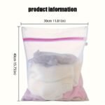 Laundry Mesh Bags 4-Pack, Durable Zippered Wash Bags for Protecting Clothes and Delicateshe Washing Machine, Laundry Bags - Image 3