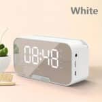 Mini Wireless Portable Speaker with FM Radio, LED Mirror, Mic, TF Card, USB Charge - Image 8