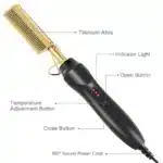 2-in-1 Hair Straightener Brush & Curler for Wet & Dry Hair - Image 5
