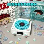 Sanrio Vinyl Record Player – Hello Kitty, Kuromi, Cinnamoroll Options, Wireless Speaker, DIY Accessories, Wave Lights, Desktop Clock, Perfect Gift for Music Lovers