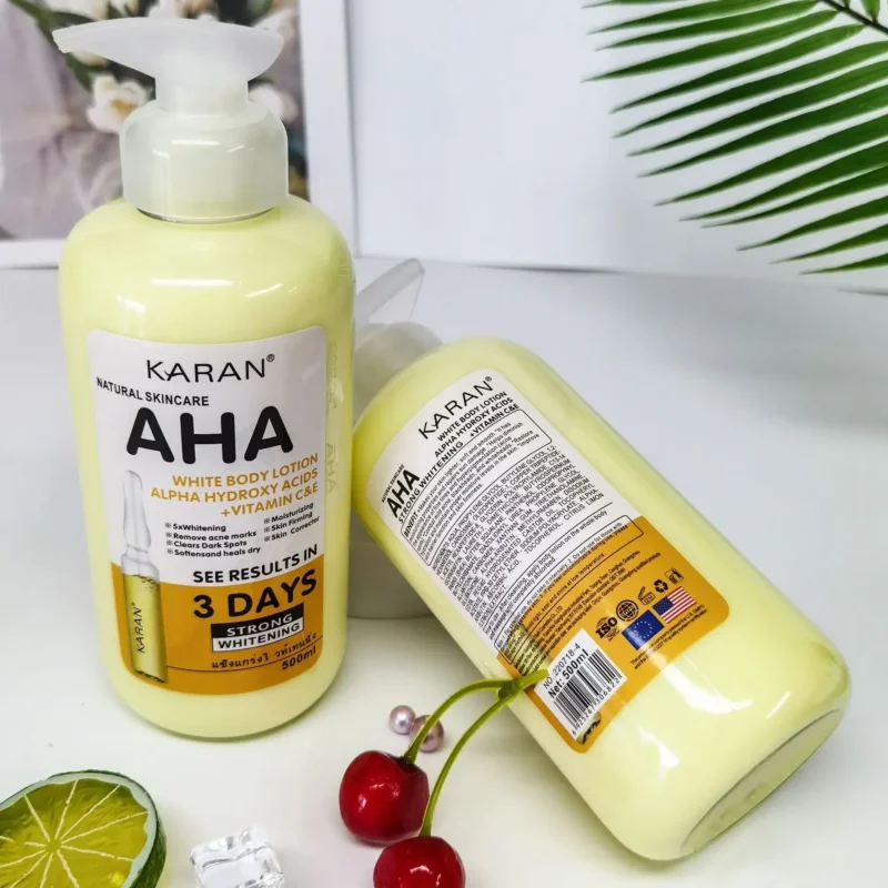 500ml Whitening Body Lotion with Vitamin C&E – Moisturizing & Acne Mark Removal - Image 5