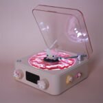 Sanrio Vinyl Record Player – Hello Kitty, Kuromi, Cinnamoroll Options, Wireless Speaker, DIY Accessories, Wave Lights, Desktop Clock, Perfect Gift for Music Lovers - Image 6