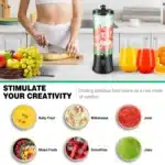 600ml Portable Smoothie Blender, USB Rechargeable Mini Blender for Travel, Powerful Ice Crushing & Large Capacity - Image 3