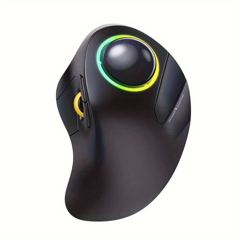 ProtoArc EM03 Multi-Device Wireless Trackball, Ergonomic RGB, Finger-Control, Rechargeable - Image 6
