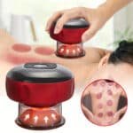 Rechargeable Warm Cupping Device – Vacuum Massager for Back, Neck & Arms, Home Spa Therapy