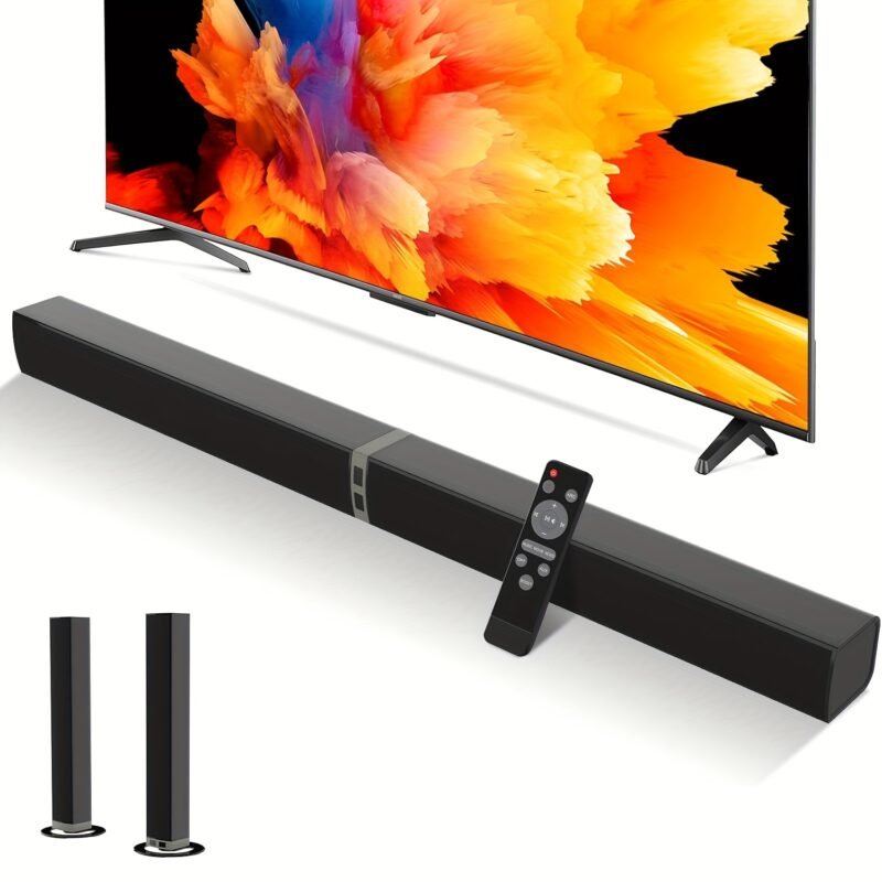 2 IN 1 TV Sound Bar, Sound Bars for Smart TV, 50W Wireless 2.0 Channel Home Audio Sound Bars with ARCu002FOpticalu002FAUX Connection - Image 5