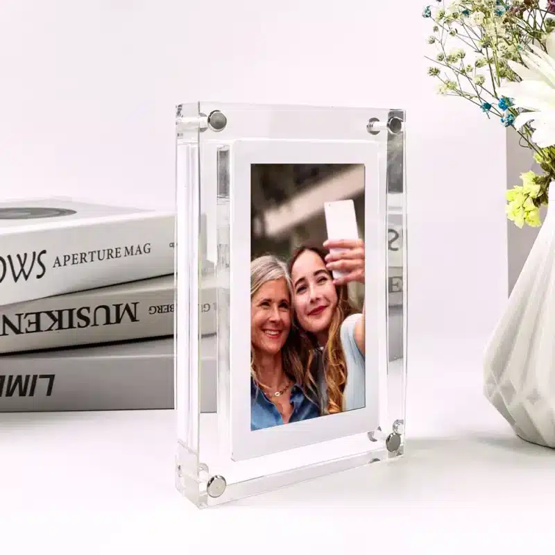 Acrylic Digital Photo Frame 5/7 Inch 1000mAh Vertical Display IPS Screen 4G Memory Battery Porta Retrato Digital - Image 3