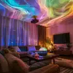 Aurora Borealis Starry Sky Projection Light, LED Projection Night Light with Remote Control, 7 Lighting Effects