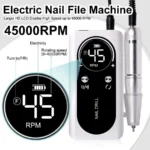 Portable 45000RPM Electric Nail Drill – Low Noise, Rechargeable - Image 2