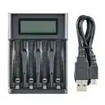 LCD Display AA  / AAA Battery USB Charger 4 Slots For NI-MH /NI-CD AA  AAA 1.2V Rechargeable Battery Indicator Battery Charger - Image 6