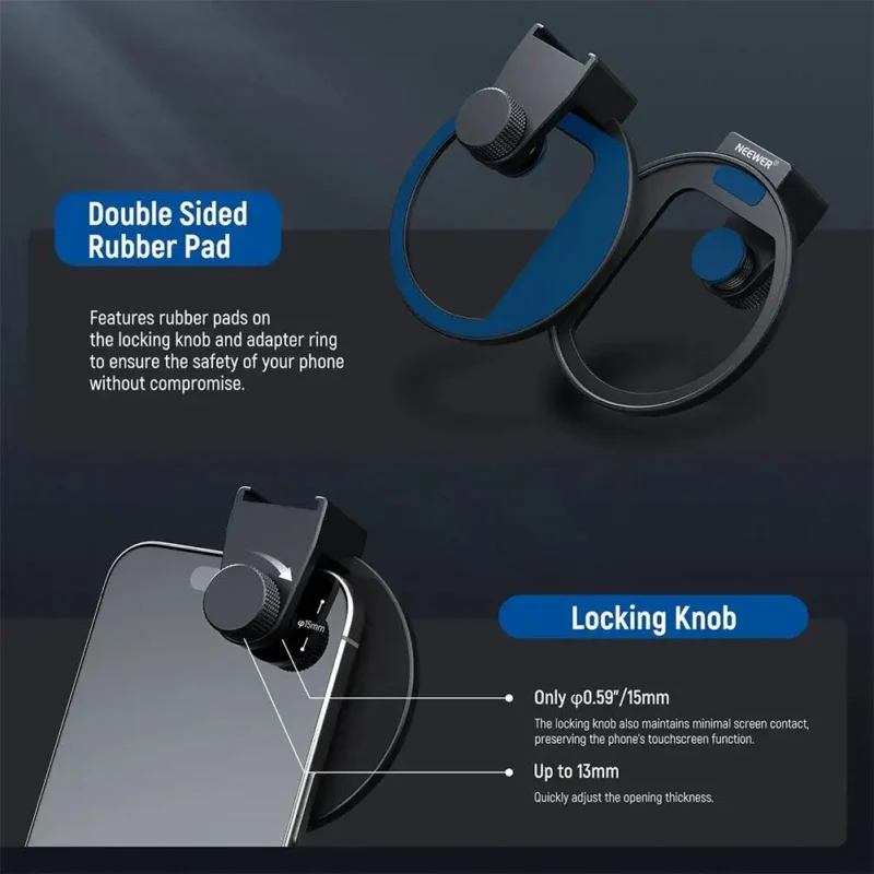 67mm Phone Filter Holder Mount Lens Filter Clip With Cold Shoe Adapter Universal For IPhone Photography And Camera Accessories - Image 6