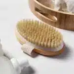 Natural Bristle Brush Soft Wet Dry Skin Body SPA Brush Bath Massager - Image 3