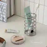 Stainless Steel Toothbrush Holder Metal Bathroom Accessories Tool for Toothpaste Makeup Brush Storage Rack Home Decoration - Image 2