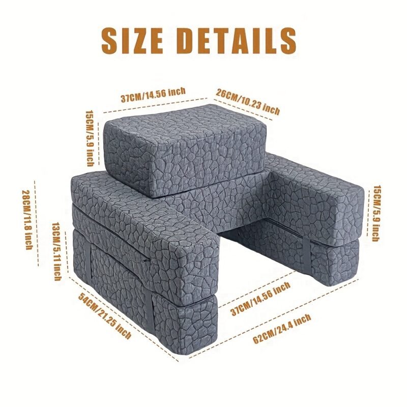 Multi-Purpose Foam Wedge Pillow for Gaming & Relaxing - Image 10