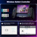 Integrated Gamepad Replacement for Switch / Switch OLED, Adjustable Turbo, RGB - Image 9