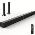 2 IN 1 TV Sound Bar, Sound Bars for Smart TV, 50W Wireless 2.0 Channel Home Audio Sound Bars with ARCu002FOpticalu002FAUX Connection - Image 13