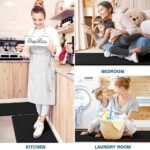Black Kitchen Comfort Mats (2pcs) – Ergonomic, Non-Slip, Heavy Duty Foam Rugs - Image 7