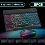 2025 Ultra-Thin Wireless Keyboard & Mouse Set – Rechargeable, Multi-Color, Portable for Phones & Tablets