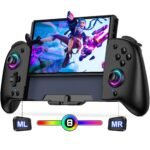 Integrated Gamepad Replacement for Switch / Switch OLED, Adjustable Turbo, RGB