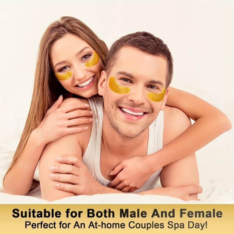 24pcs Golden Collagen Under Eye Patches – Brightening & Anti-Puffiness - Image 8