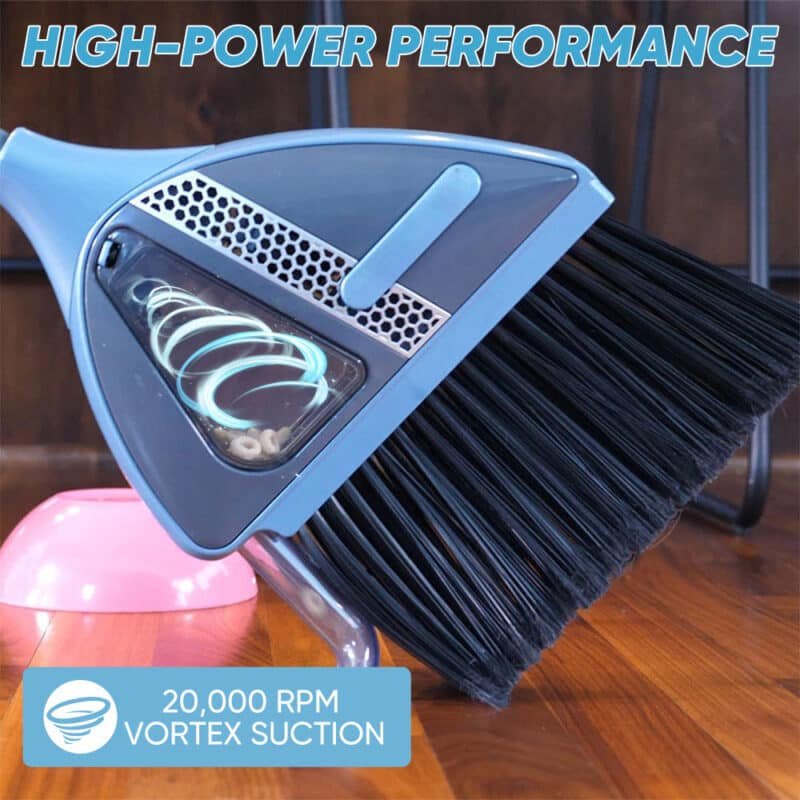 Cordless 2‑in‑1 Sweeper with Built‑In Vacuum – USB Rechargeable, Limited Stock! - Image 3