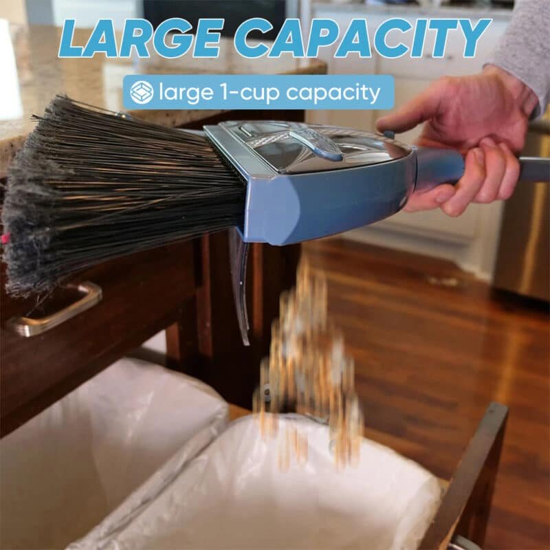 Cordless 2‑in‑1 Sweeper with Built‑In Vacuum – USB Rechargeable, Limited Stock! - Image 4